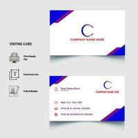 business card template design vector