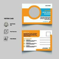 creative postcard design template vector