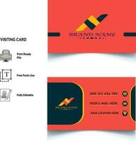 business card template design vector