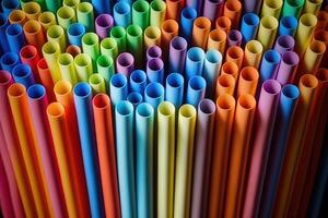 straw straws plastic free metal reusable plastic drinking straw background colourful illustration photo