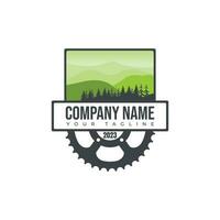 Mountain Bike Community Logo. vector