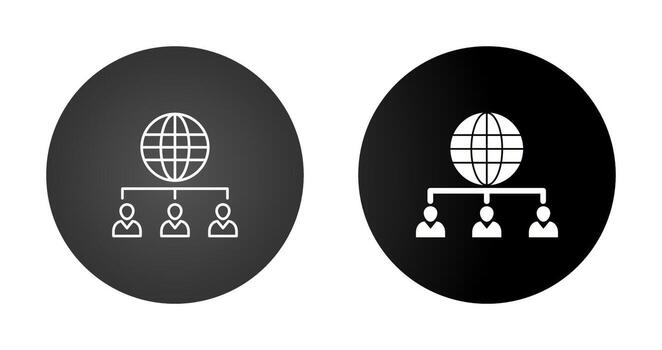 web Servidor de cliente vector icono