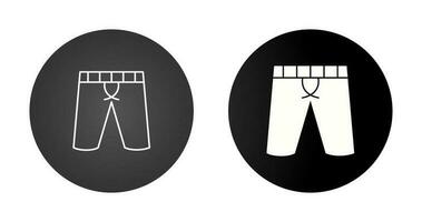 icono de vector de pantalones cortos