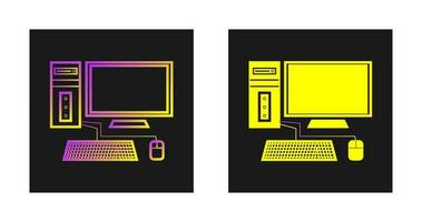 icono de vector de computadora