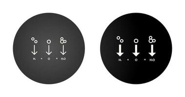 icono de vector de fórmula química