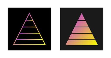 Pyramid Graph Vector Icon