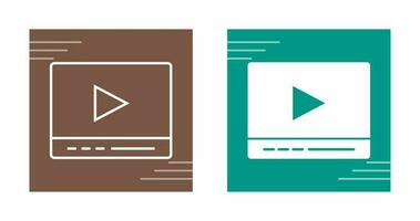 Video Player Vector Icon