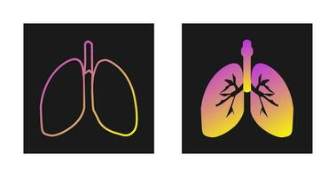 Lungs Vector Icon