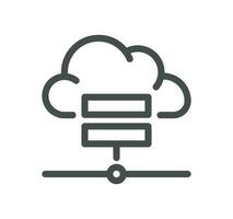 Data analysis related icon outline and linear vector. vector