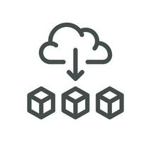 Data analysis related icon outline and linear vector. vector