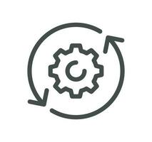 Data analysis related icon outline and linear vector. vector