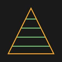 Pyramid Graph Vector Icon