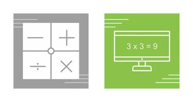 Math in Computer Vector Icon