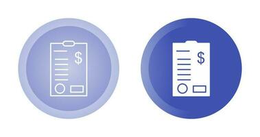 Dollar List Vector Icon