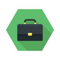 Briefcase icon vector isolated. Flat style vector illustration.