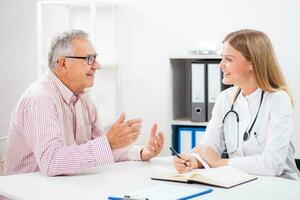 A patient in a doctor's office photo