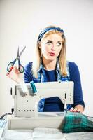 A female seamstress photo