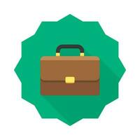 Briefcase icon vector isolated. Flat style vector illustration.