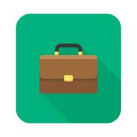 Briefcase icon vector isolated. Flat style vector illustration.