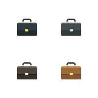 Briefcase Shadow vector isolated. Flat style vector illustration.