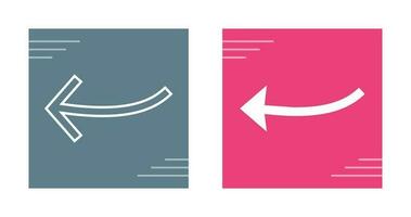 Arrow Pointing Left Vector Icon