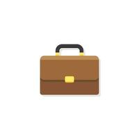 Briefcase Shadow vector isolated. Flat style vector illustration.