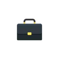 Briefcase White Background icon vector isolated. Flat style vector illustration.