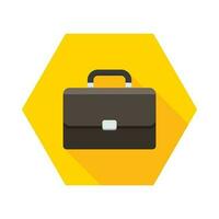 Briefcase icon vector isolated. Flat style vector illustration.