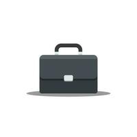 Briefcase Shadow vector isolated. Flat style vector illustration.