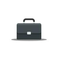 Briefcase Shadow vector isolated. Flat style vector illustration.