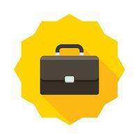 Briefcase icon vector isolated. Flat style vector illustration.