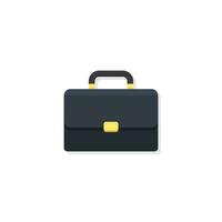 Briefcase Shadow vector isolated. Flat style vector illustration.