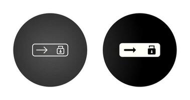 Unlock slide Vector Icon