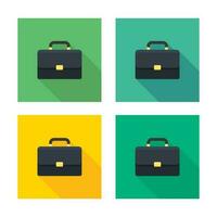 Briefcase icon vector isolated. Flat style vector illustration.