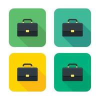 Briefcase icon vector isolated. Flat style vector illustration.