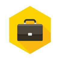 Briefcase icon vector isolated. Flat style vector illustration.