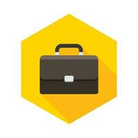 Briefcase icon vector isolated. Flat style vector illustration.