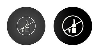 No Drinks Vector Icon