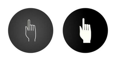 Raised Finger Vector Icon