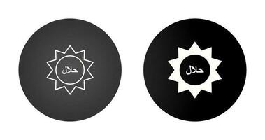 Halal Sticker Vector Icon