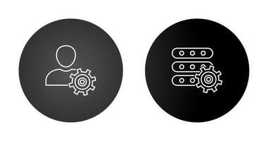 administrar icono de vector de datos