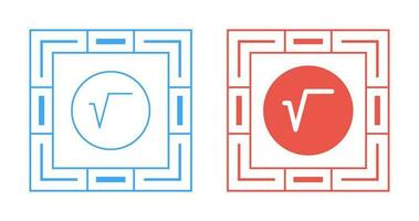 Square Root Symbol Vector Icon