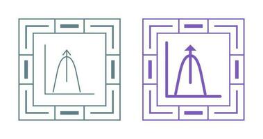 Bell Shaped Graph Vector Icon