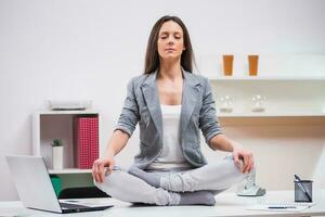 A woman in her office photo