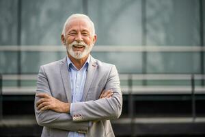 Portrait of a senior businessman photo