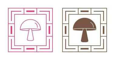 Single Mushroom Vector Icon