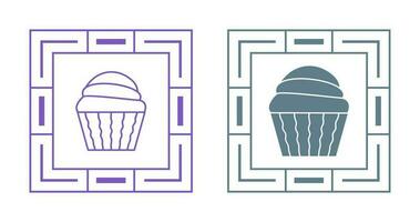 Cream Muffin Vector Icon