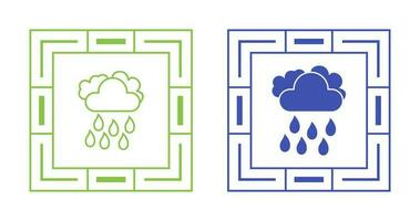 icono de vector de lluvia ligera