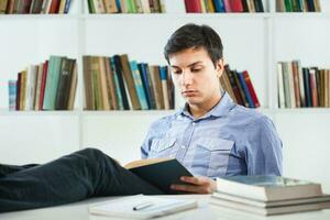 A man at the library photo