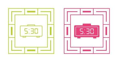 Digital Clock Vector Icon